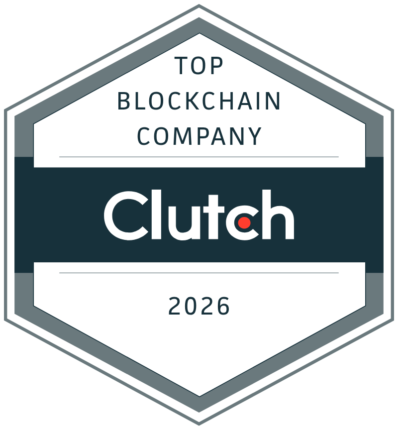 Clutch Top Blockchain Company 2026 award badge held by Pharos Production