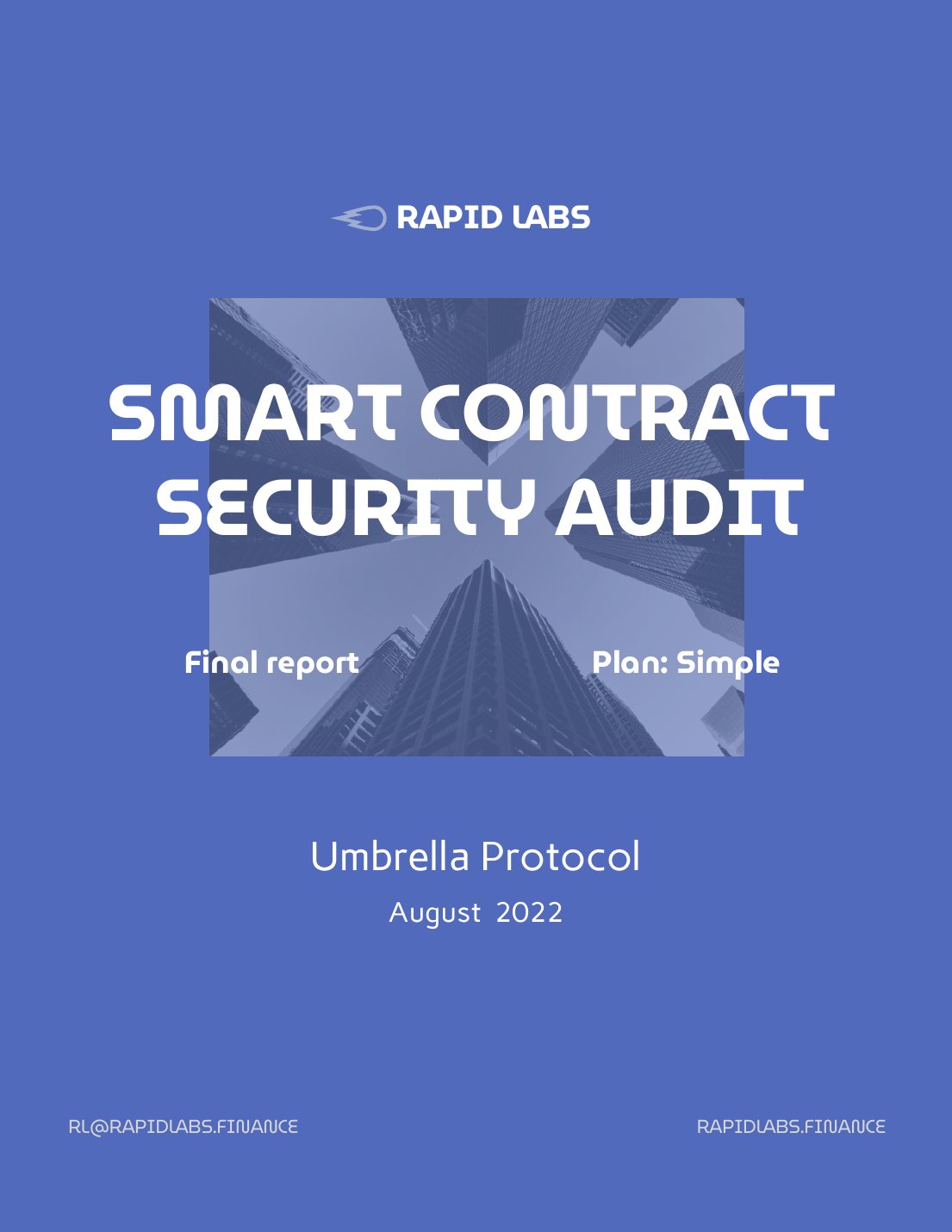Cover of Umbrella Protocol Audit by Rapid Labs